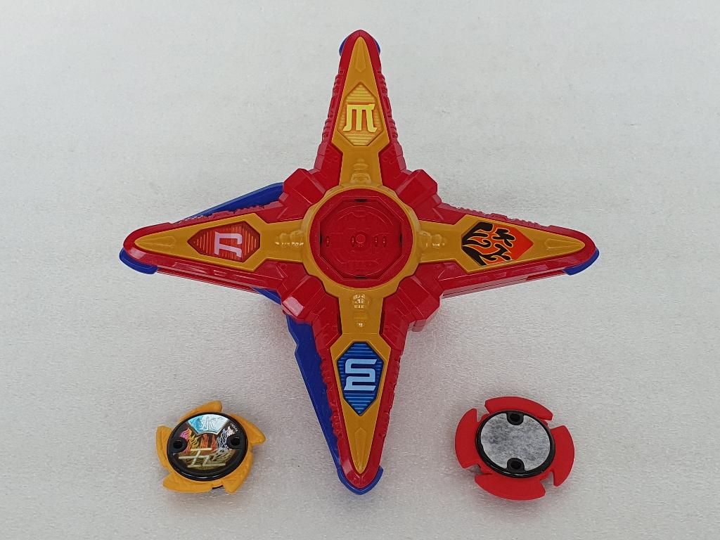 MMPR: Ninja Steel DX Ninja Battle Morpher + 2 Stars (Bandai), Ophalen of Verzenden, Gebruikt