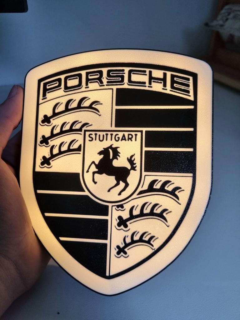 Lampe murale/boîte à lumière Porsche, Enlèvement ou Envoi, Neuf, Synthétique, Modern, strak