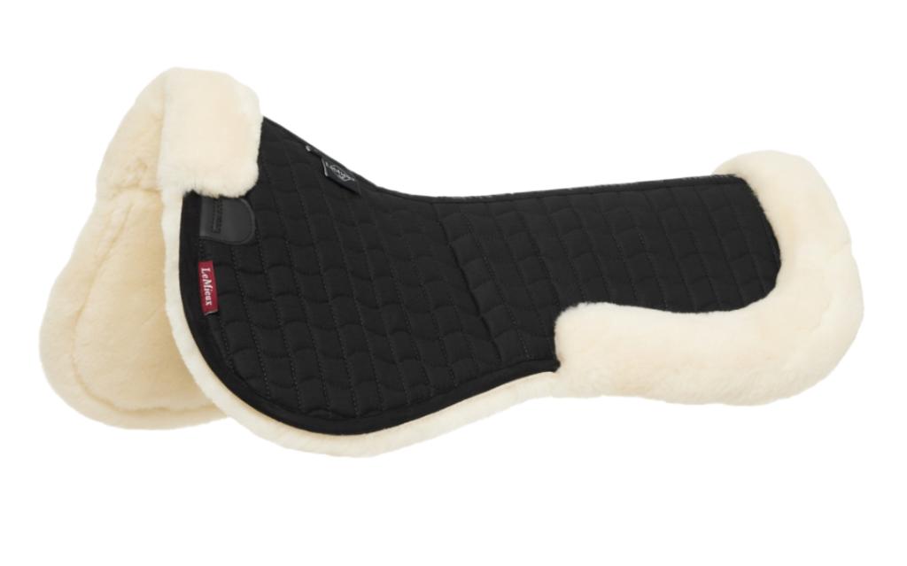 LeMieux Merino Zadelonderlegger Naturel SALE!, Dieren en Toebehoren, Full (L), Ophalen of Verzenden, Zadelpad, Zwart