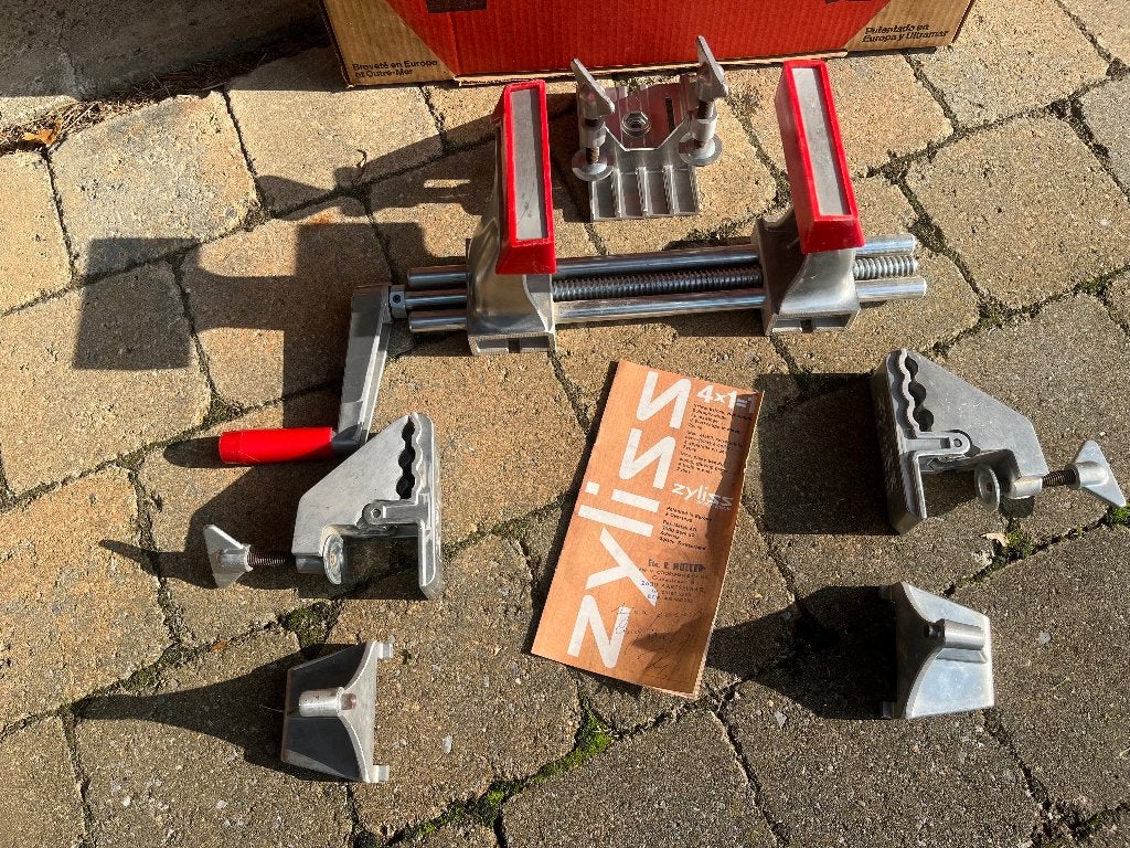 Bankschroef - Zyliss Aluminium, Doe-het-zelf en Bouw, Ophalen of Verzenden, Zo goed als nieuw, Bankschroef