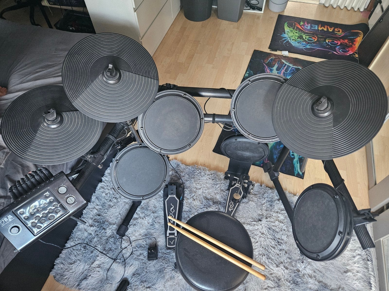 BM Drums Black Mamba DDK1 V3 elektronisch drumstel, Ophalen, Elektronisch