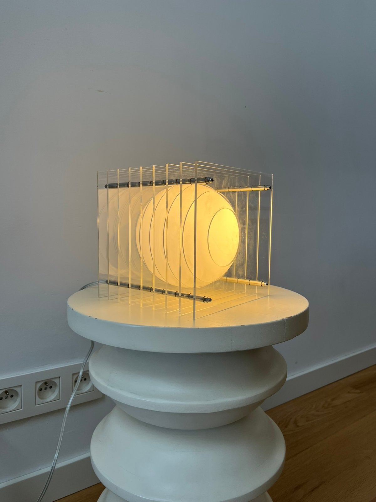 Design Lamp by Thomas Vincent for BaNG, Ophalen, E14 (klein), Wit, Glas