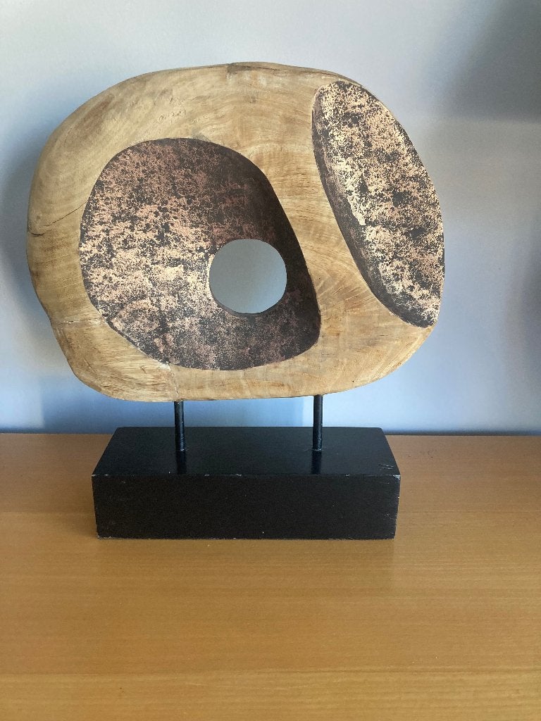 Moderne sculptuur, Antiek en Kunst, Houtsnijwerk, Ophalen of Verzenden, 20 - 50 cm, Op sokkel