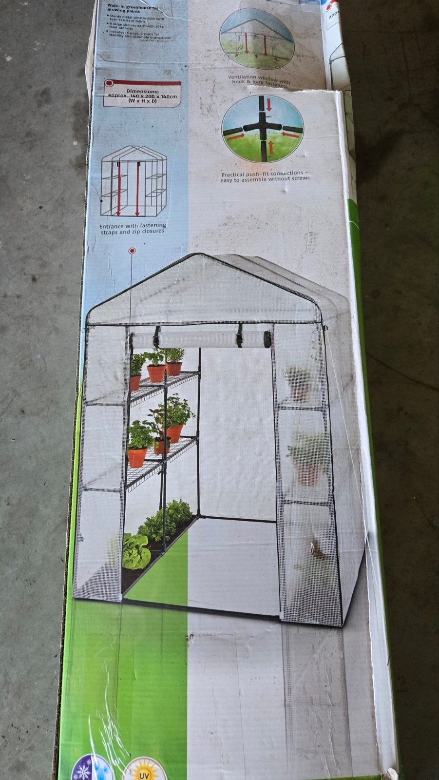 serre nieuw, Tuin en Terras, Ophalen, Opvouwbaar, Overige typen, Nieuw