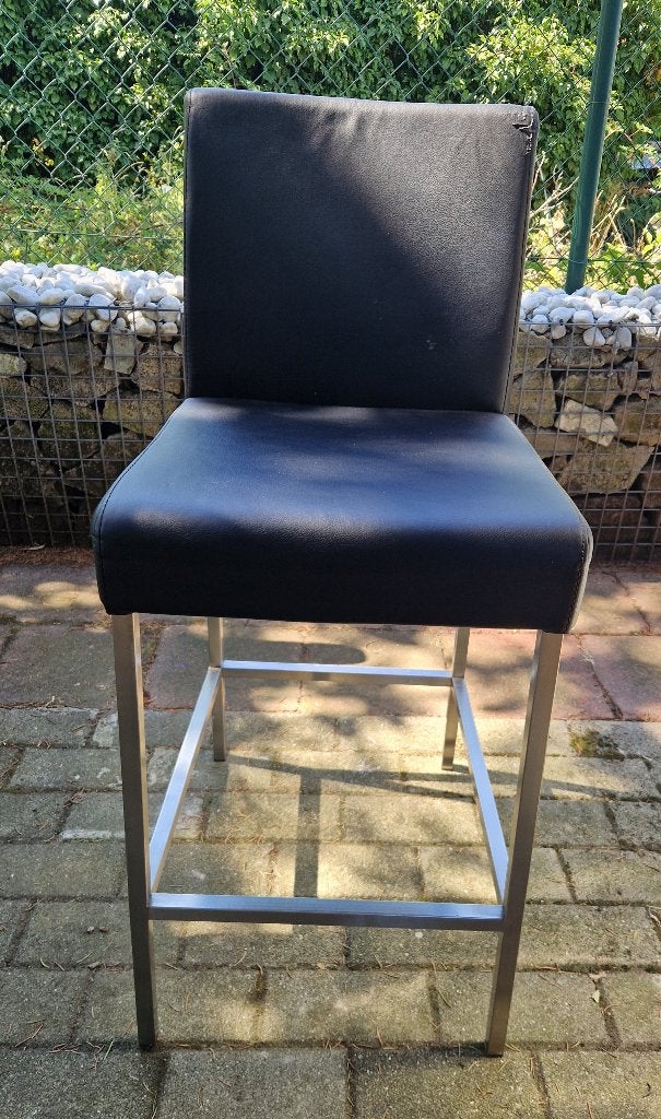 6 Bufetstoelen, Huis en Inrichting, Stoelen, Ophalen, Gebruikt, Zwart, Metaal