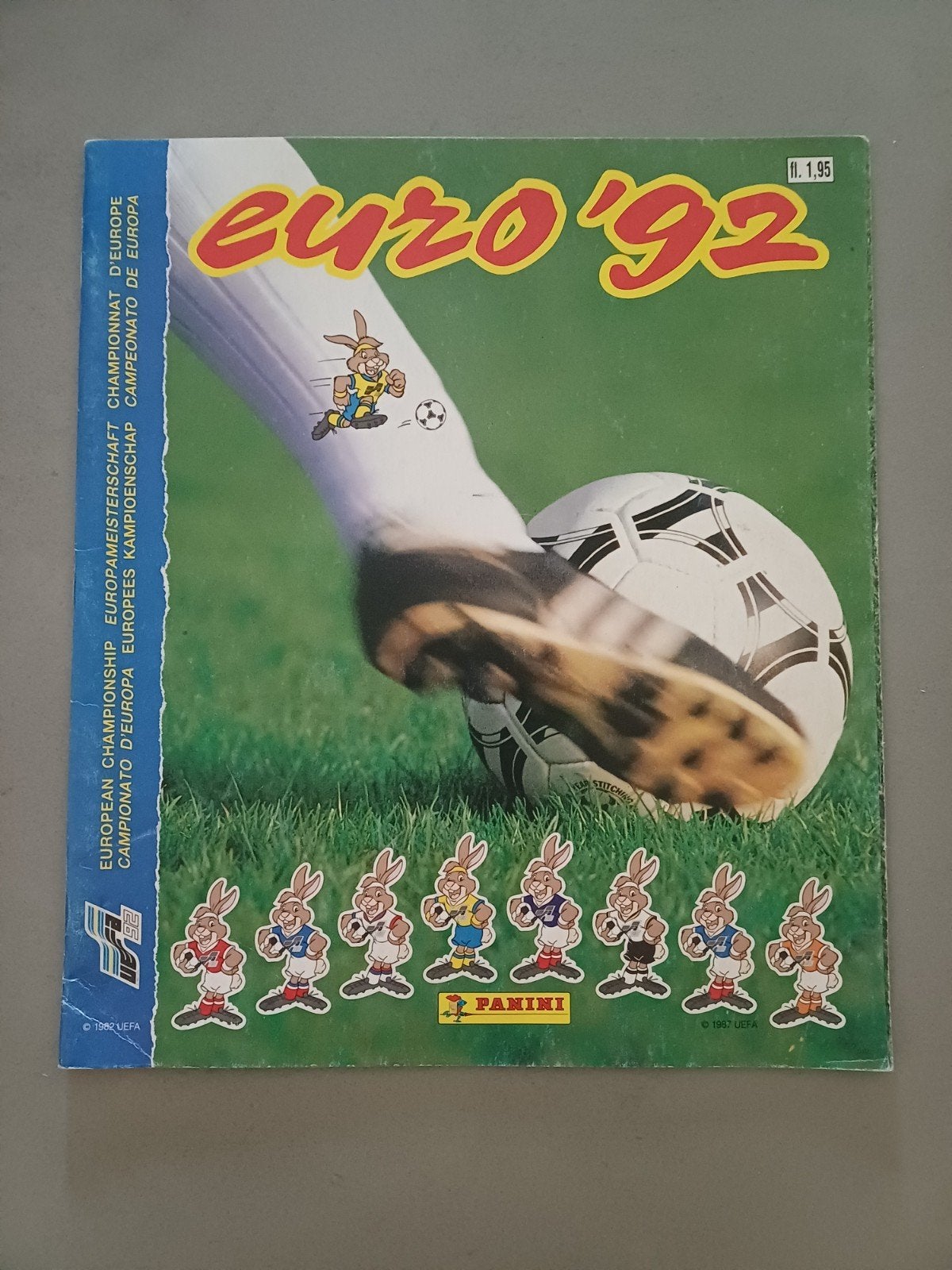 Panini Euro 92 leeg album Nederlandse versie, Envoi
