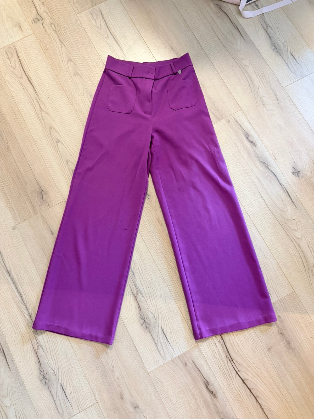 Paarse broek Amelie & amelie, Kleding | Dames, Maat 38/40 (M), Paars, Ophalen of Verzenden, Lang