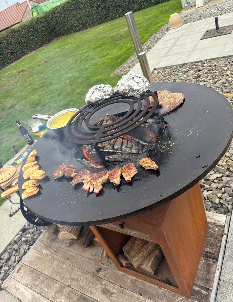 BBQ 100cm, Jardin & Terrasse, Barbecues au charbon de bois, Comme neuf, Enlèvement