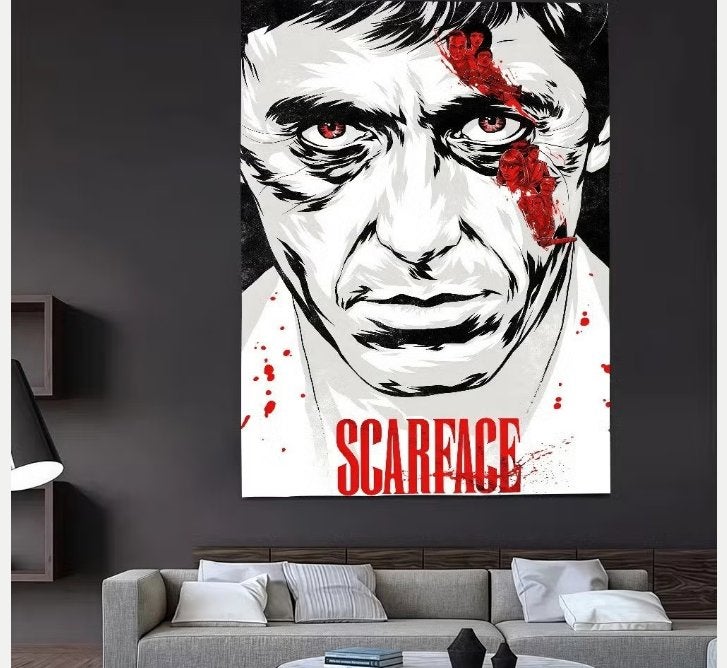 Drapeaux Big Scarface (150 x 90 cm), Enlèvement ou Envoi, Neuf