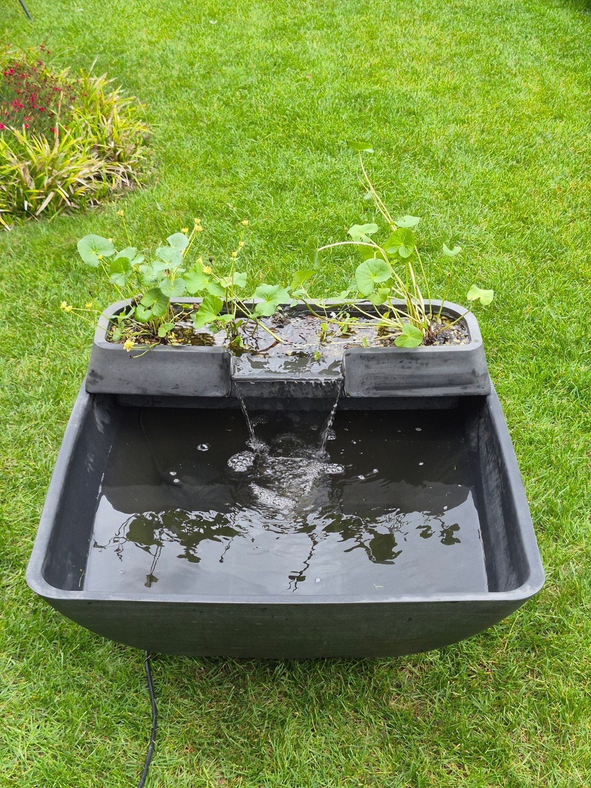 Velda tuinvijvertje 75x75x35cm met waterval en plantenbak, Ophalen