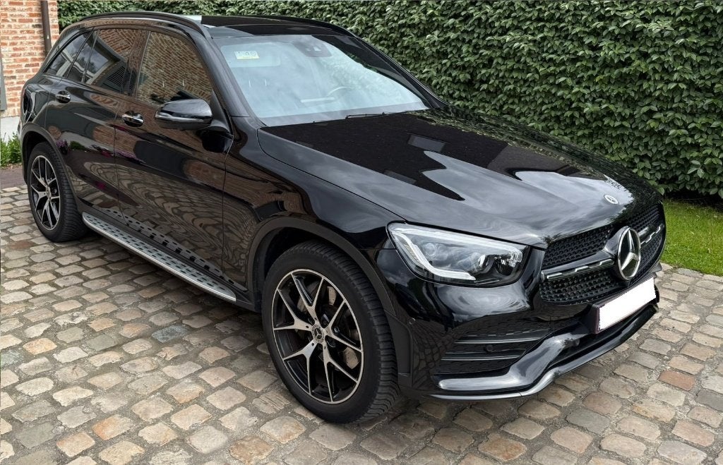 Mercedes GLC 220D Zwart, Auto's, Dealer onderhouden, Zwart, Leder, GLC