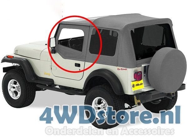 SET Voordeuren Stof / Fabric doors Jeep Wrangler, Autos : Pièces & Accessoires, Jeep, -, Utilisé, Porte