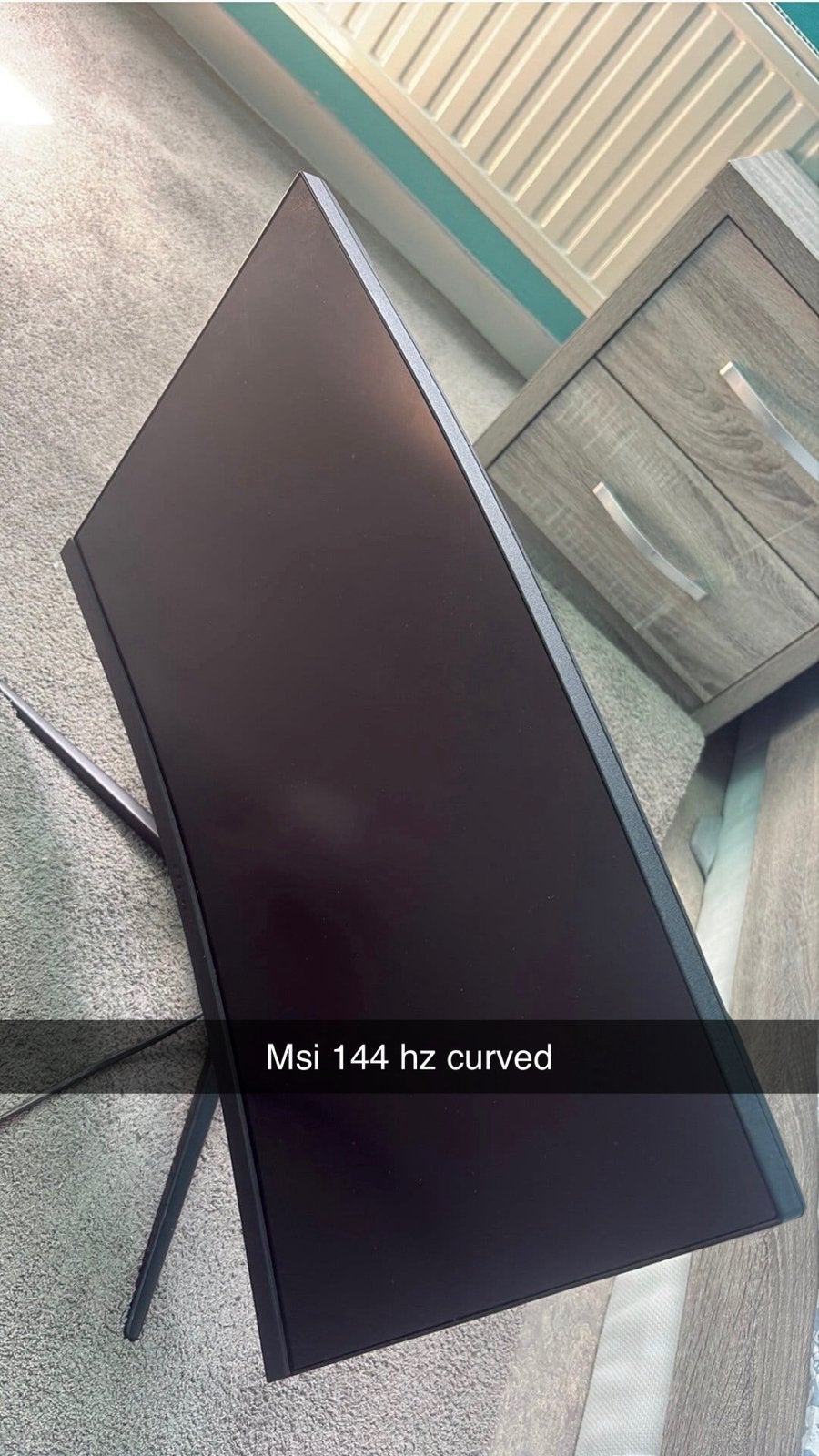 Monitor 144hz msi curved, Computers en Software, Ophalen, Zo goed als nieuw