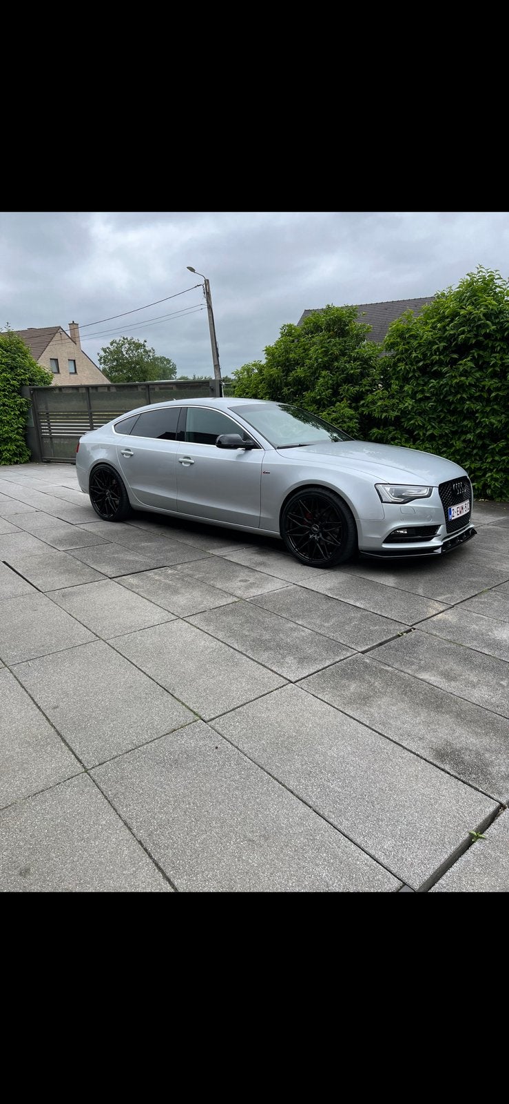 audi a5 sportback, Auto's, Audi, Zwart, 4 cilinders, Leder en Stof, 127 g/km