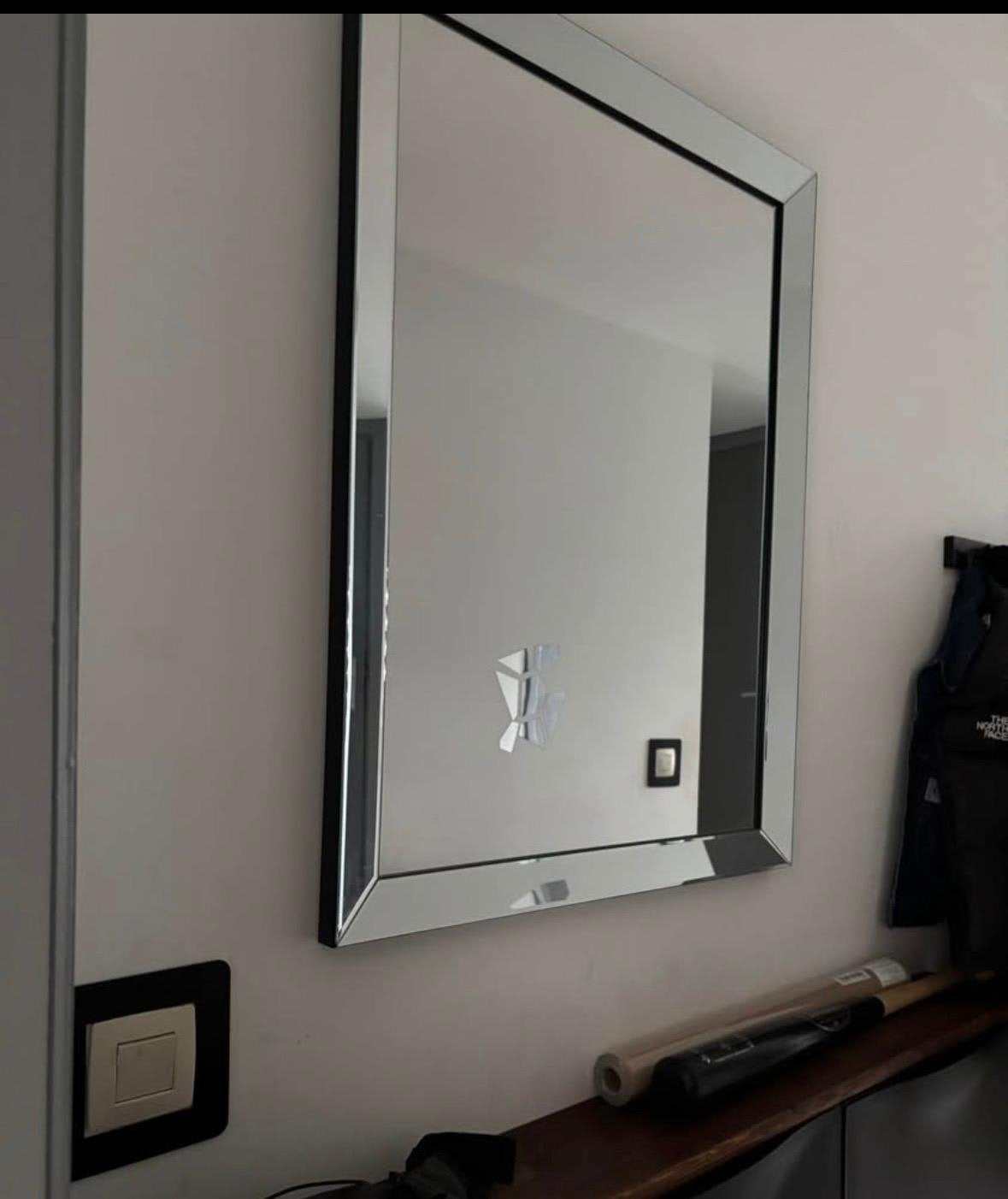 Miroir mural avec cadre décoratif, Maison & Meubles, Enlèvement, Comme neuf