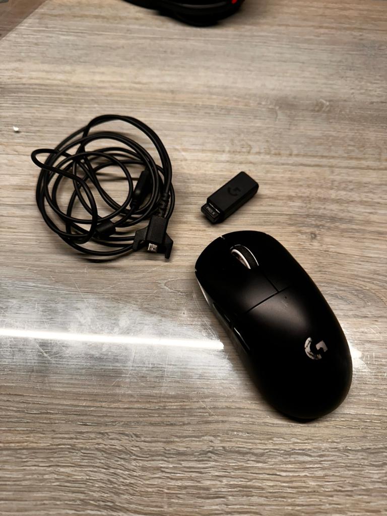 Logitech G Pro X Superlight Draadloze Gaming Muis Black, Ophalen of Verzenden, Zo goed als nieuw, Muis, Gaming muis