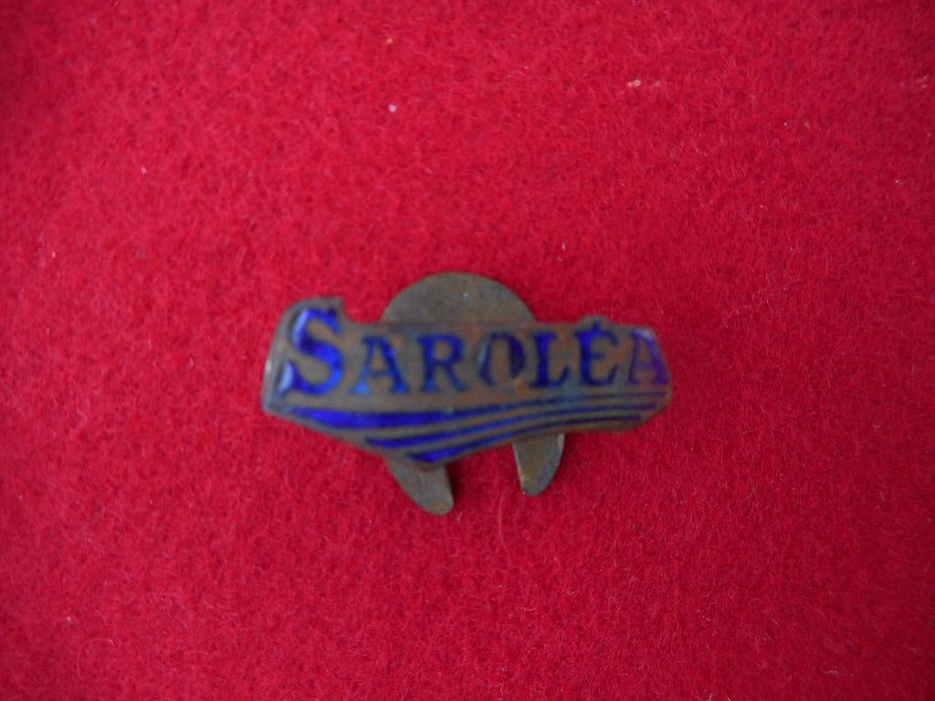 ancien insigne émail SAROLEA moto oldtimer ORIGINAL, Envoi
