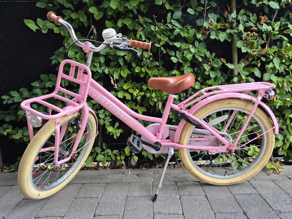 ​Super Super meisjesfiets 20 inch (Roze) – Goede staat, Fietsen en Brommers, Ophalen, Gebruikt, Schijfrem, 20 inch