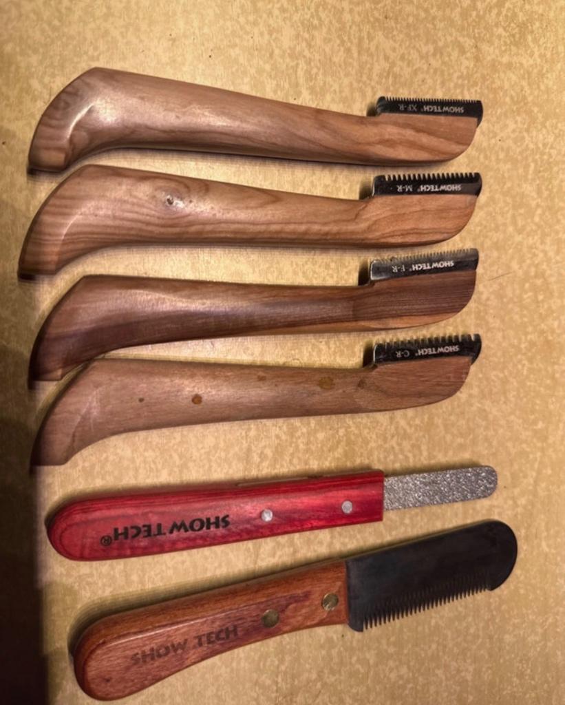Show Tech Plukmessen Complete Set (6 stuks) - Hout (Nieuw), Dieren en Toebehoren, Honden-accessoires, Ophalen, Nieuw