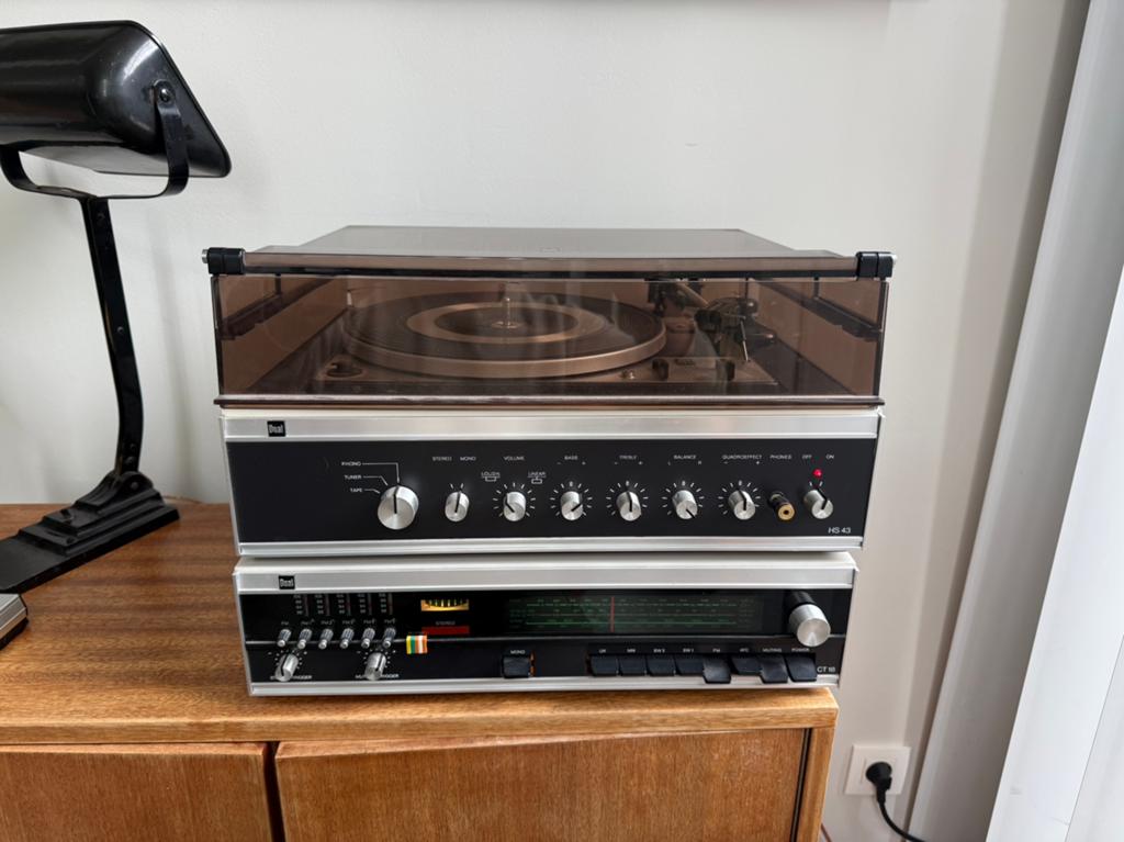 Dual platenspeler + radio + Dual luidsprekers (retro), Audio, Tv en Foto, Stereoketens, Zo goed als nieuw, Ophalen
