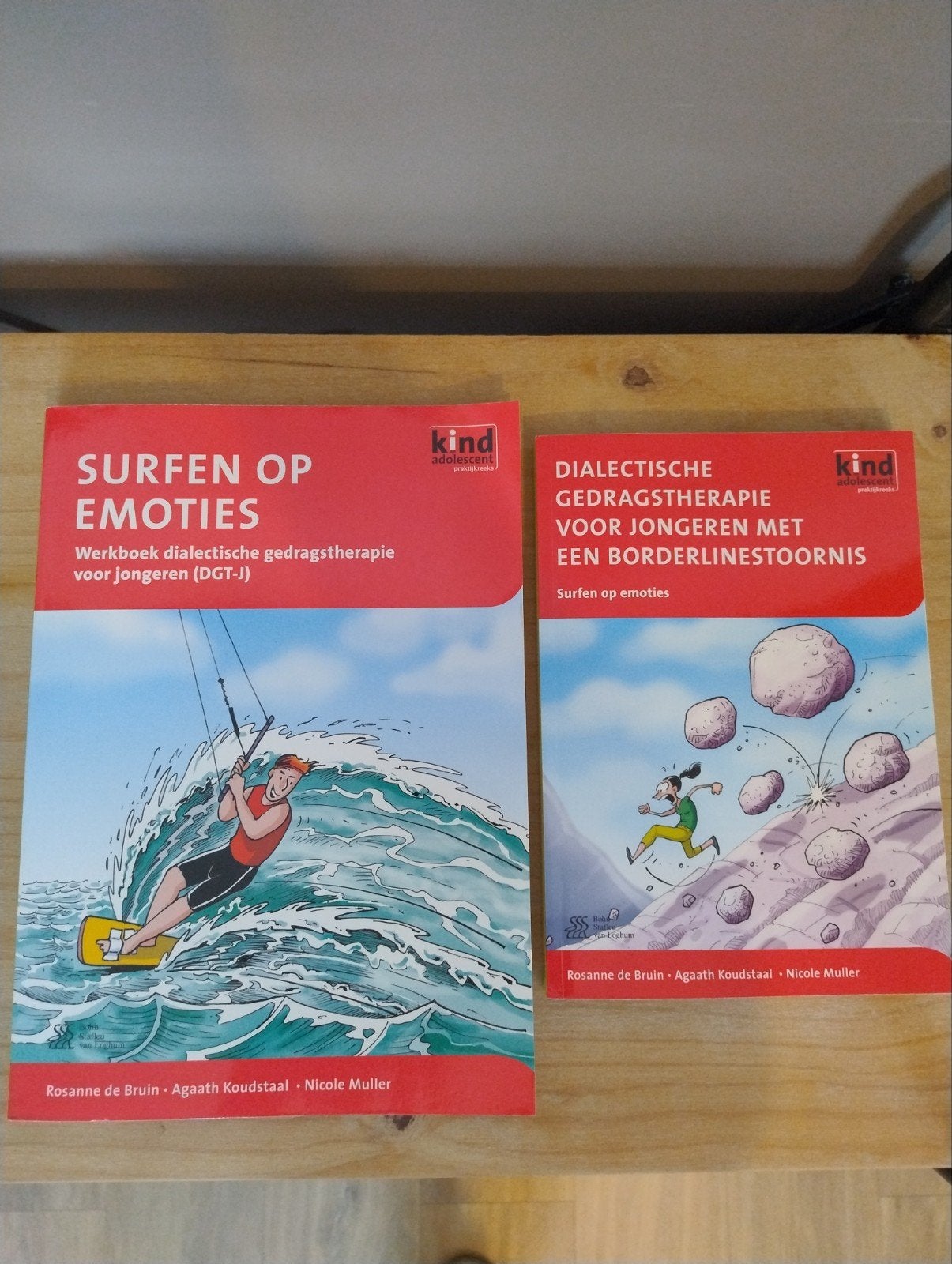 Rosanne de Bruin - Surfen op emoties + Dialectische gedragst, Ophalen of Verzenden, Rosanne de Bruin; Agaath Koudstaal; Nicole Muller