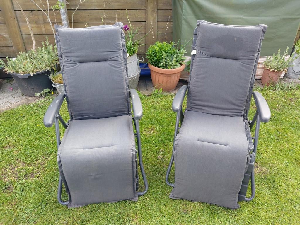 Camping stoelen., Ophalen, Gebruikt, Verstelbaar