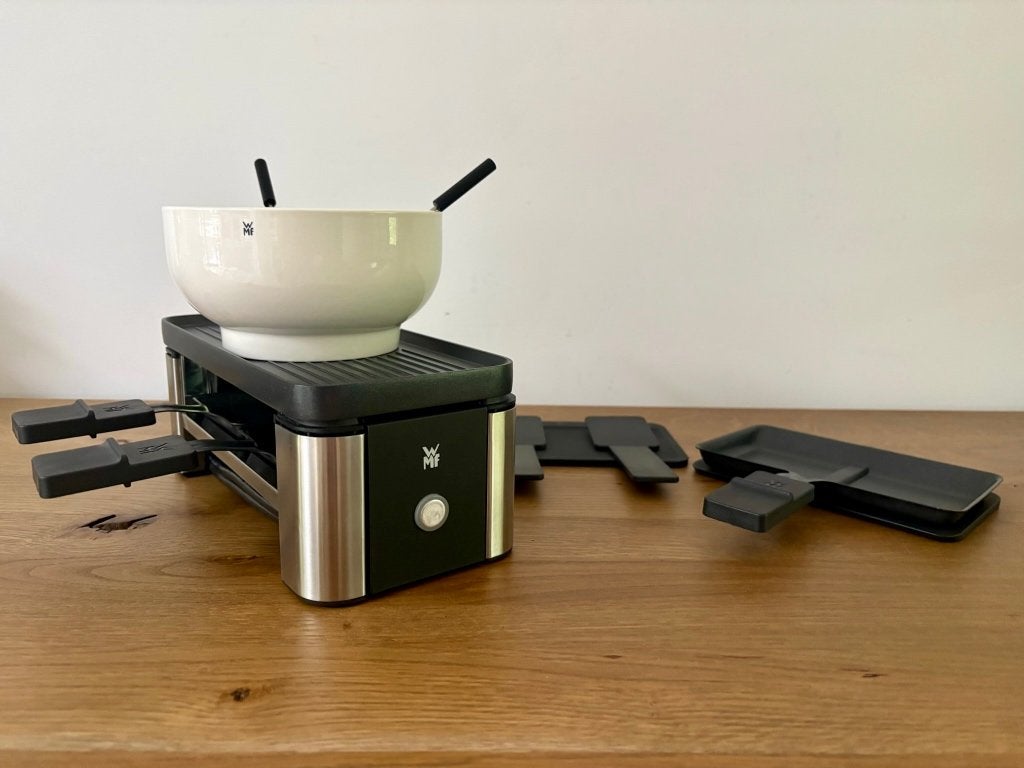 WMF KÜCHEN minis Raclette & Fondue Incl. extra chocoladekom, Overige typen, Ophalen of Verzenden, Zo goed als nieuw, Zwart