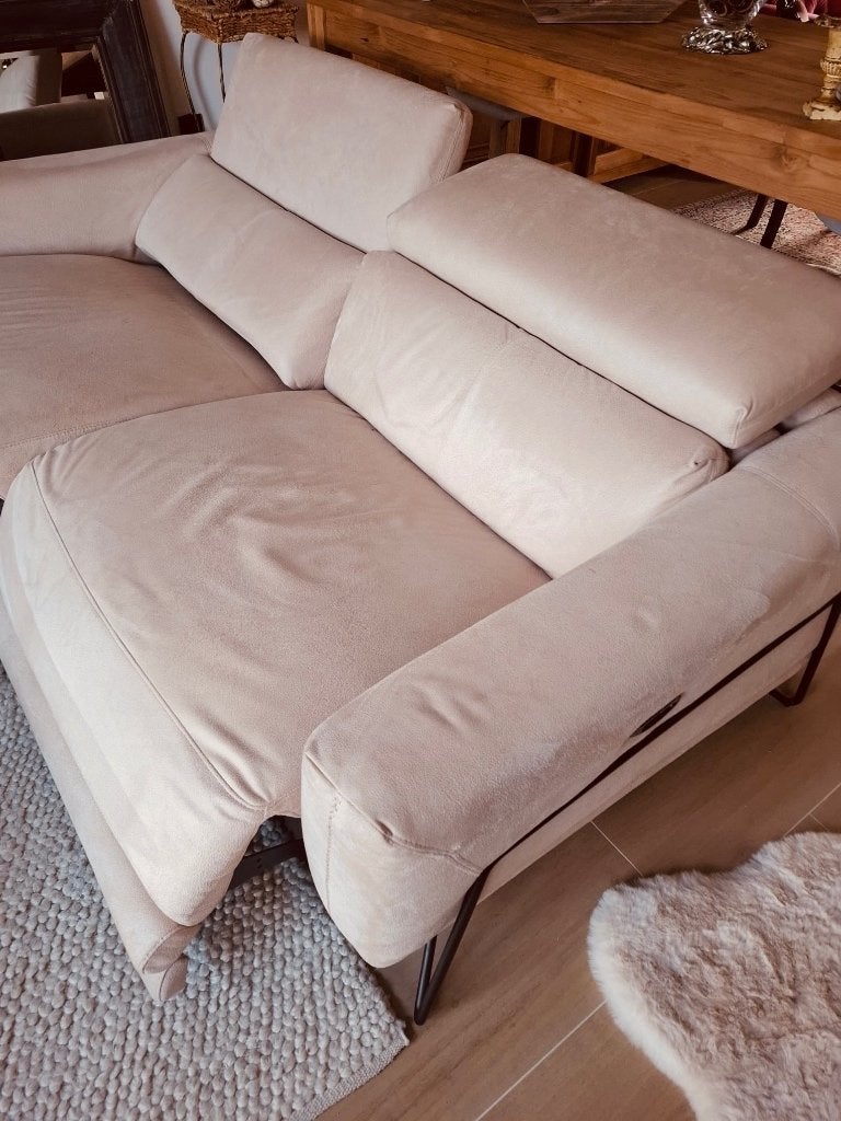 Elektrische 2 zit relax zetel, Ophalen, Gebruikt, Stof