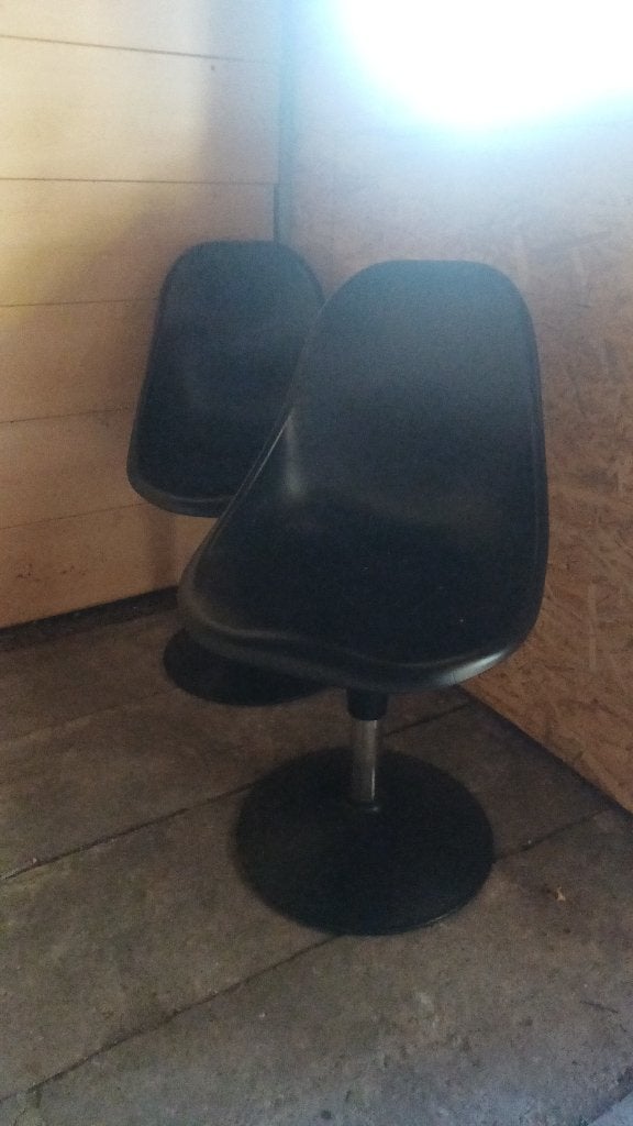 Draaistoelen, Huis en Inrichting, Ophalen, Gebruikt, Twee, Zwart