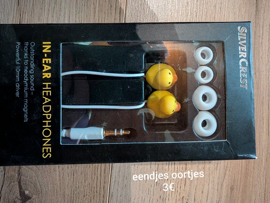 oortjes met eendje, Audio, Tv en Foto, Fotocamera's Analoog, Ophalen, Nieuw, Overige Merken