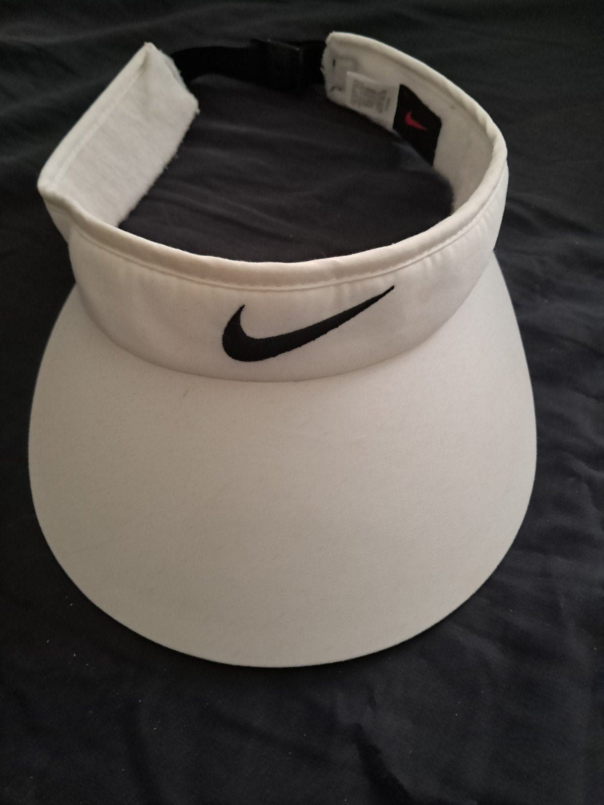 Vintage witte Nike zonneklep, Ophalen, Wit