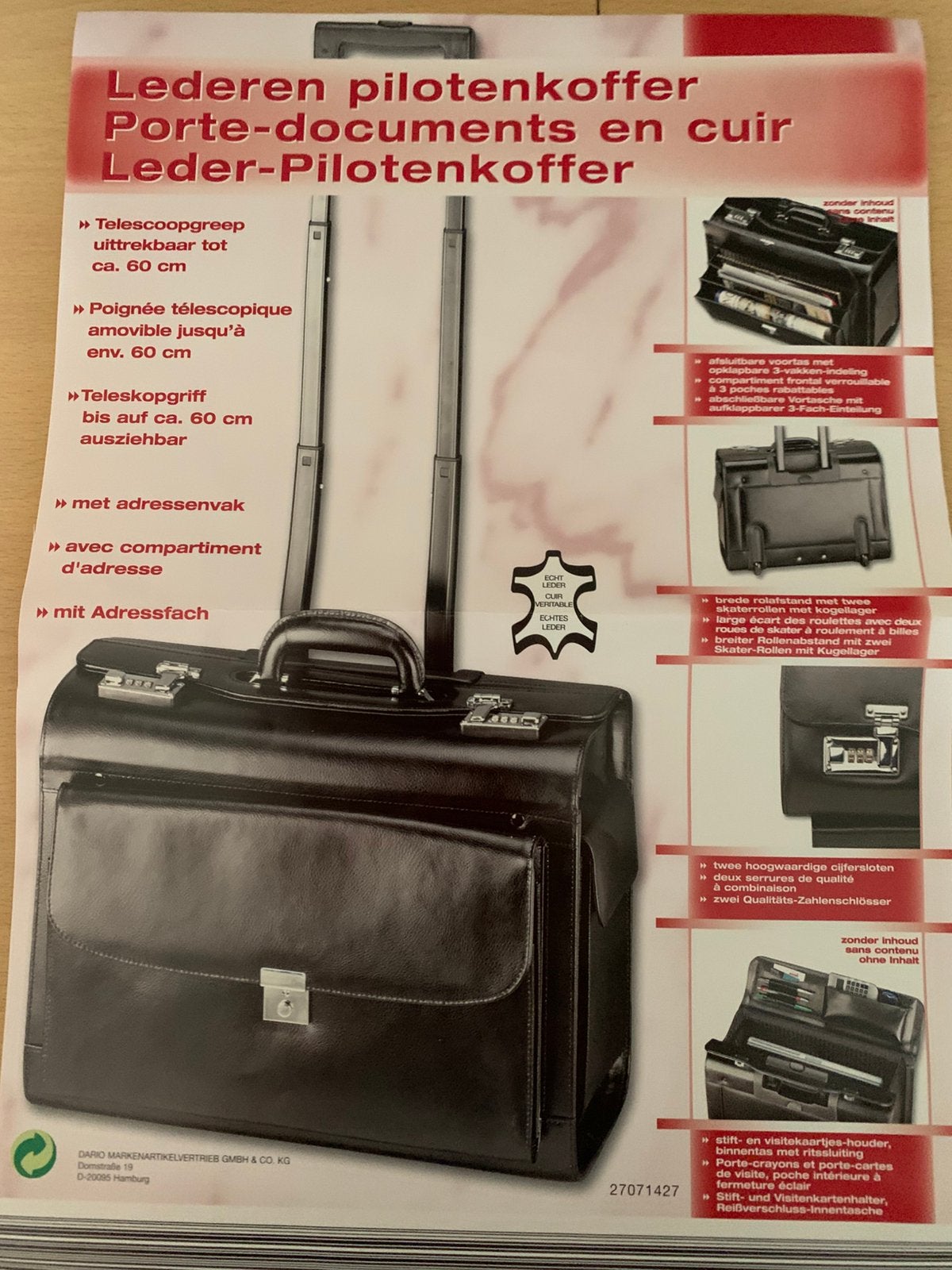Pilootkoffer, Ophalen of Verzenden, Zo goed als nieuw