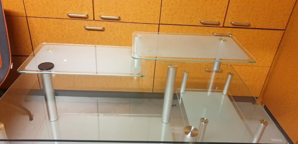 glazen computertafel, Computers en Software, Laptoptafels, Ophalen