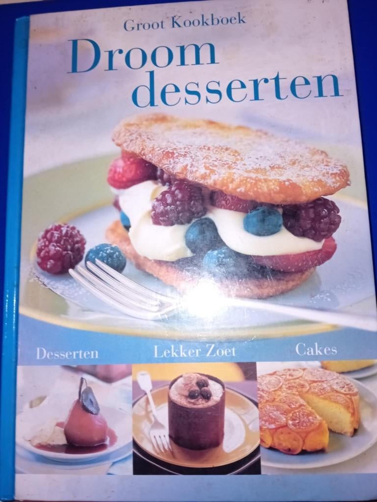 boek droomdesserten, Boeken, Ophalen of Verzenden, Zo goed als nieuw, Europa, Taart, Gebak en Desserts