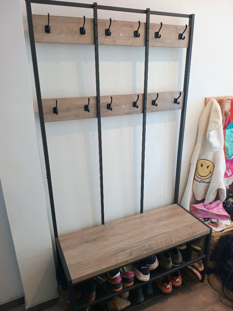 Porte-manteau sur pied avec porte-chaussures, Maison & Meubles, Accessoires pour la Maison | Portemanteaux, Utilisé, Portemanteau sur pied