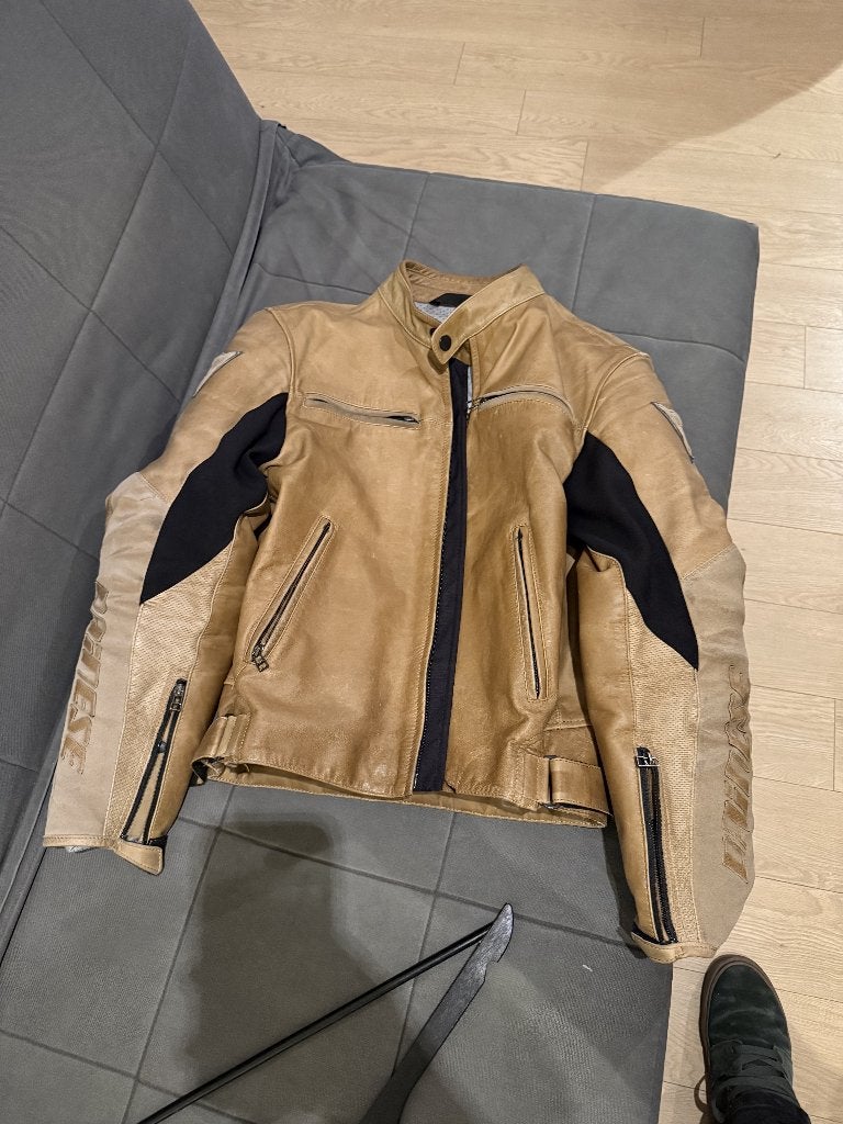 Dainese Stripes Leren Motorjas – Maat 52, Dainese, Heren, Jas | leer, Ophalen of Verzenden