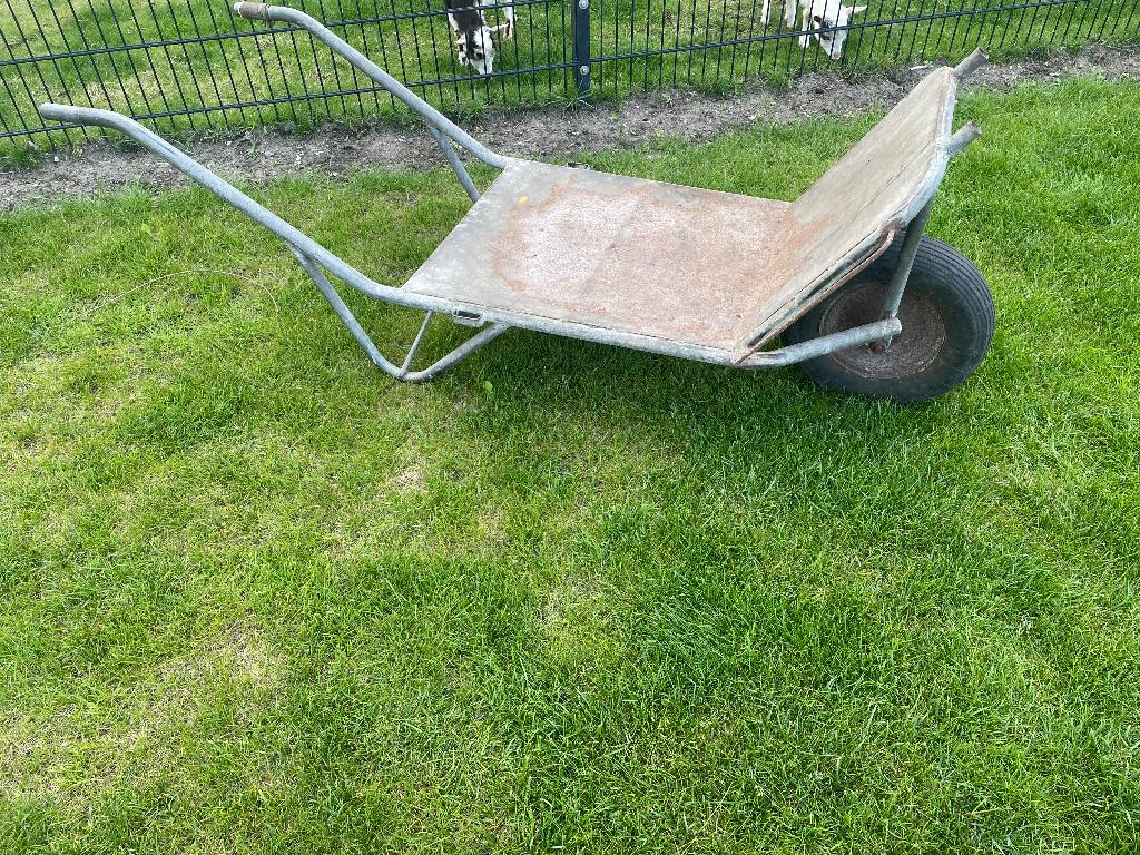 Gegalvaniseerde transport kruiwagen plateau, Tuin en Terras, Ophalen, Gebruikt, Handmatig, Eenwielig