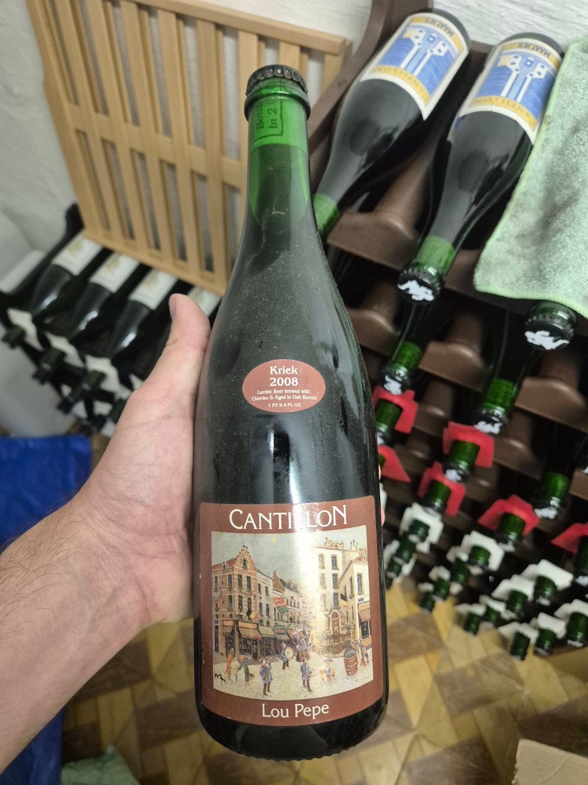 Cantillon Lou Pepe Kriek 2008, Ophalen
