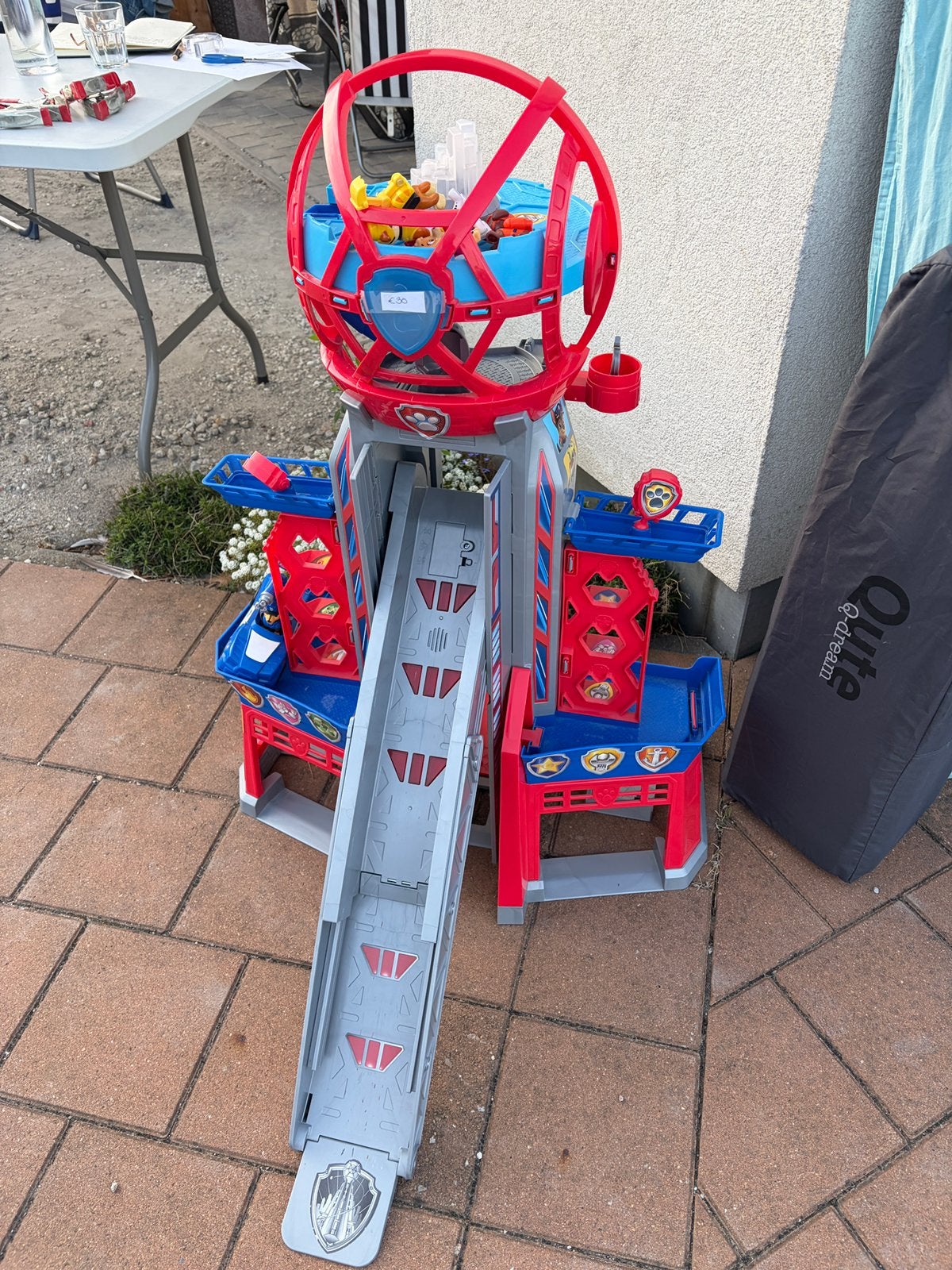Paw patrol toren met popjes en geluid, Verzamelen, Ophalen, Zo goed als nieuw