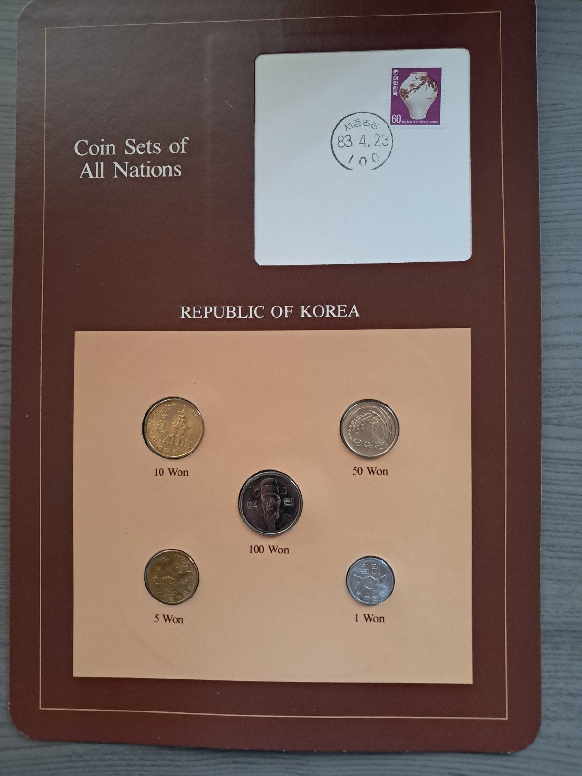 munten republic of Korea 1983, Timbres & Monnaies, Monnaies & Billets de banque | Collections, Enlèvement, Monnaie