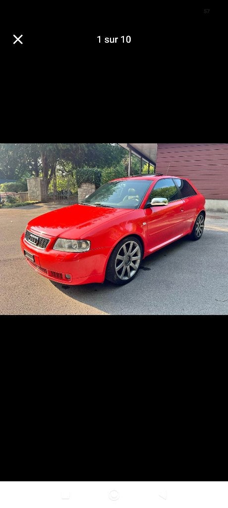 Audi s3 8l 225ch bam, Auto's, Audi, S3, Zwart, 4 cilinders, Leder