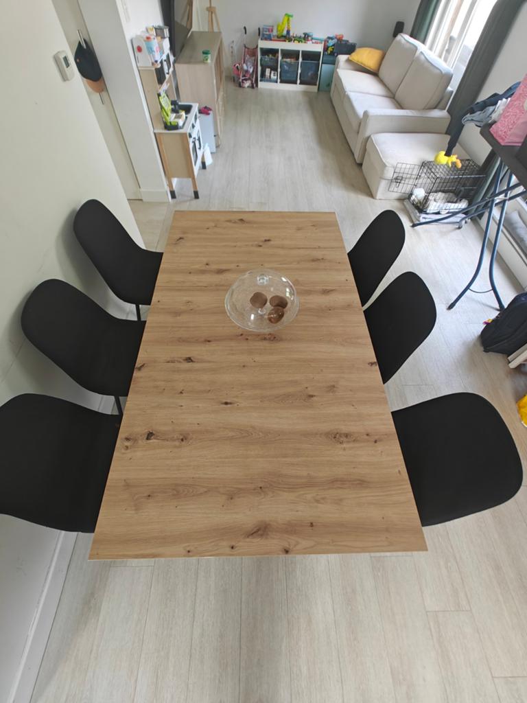 Tafel met 6 stoelen, Enlèvement