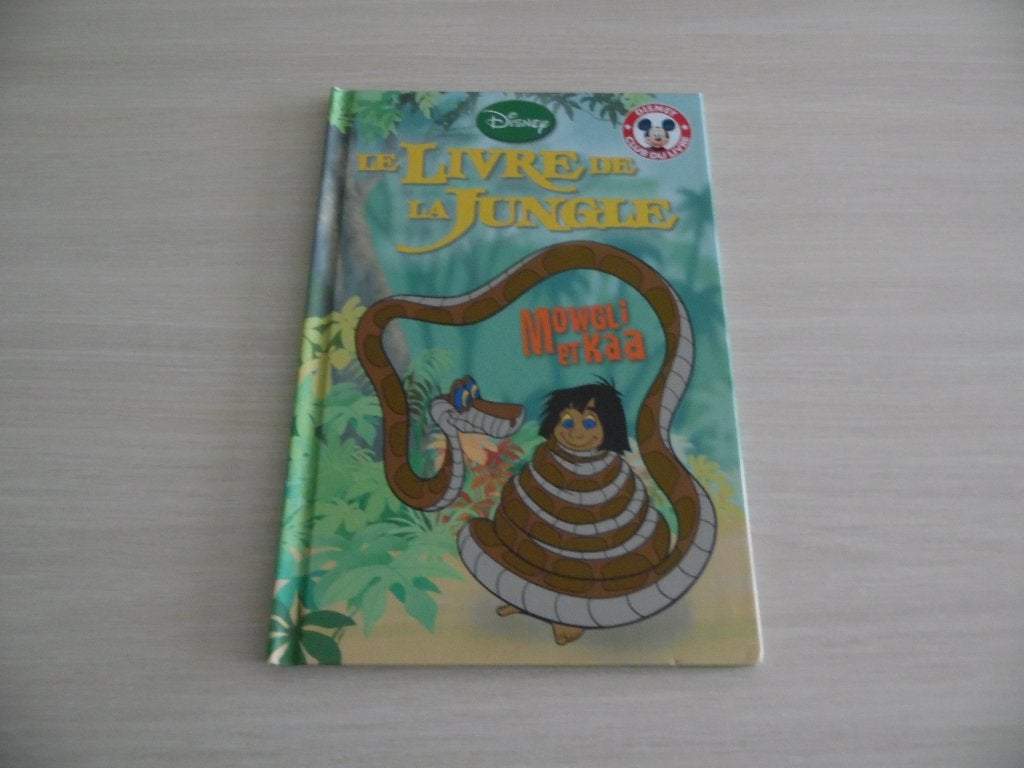 LE LIVRE DE LA JUNGLE MOWGLI ET KAA MICKEY CLUB DU LIVRE, Garçon ou Fille, Enlèvement ou Envoi, Fiction général, Comme neuf
