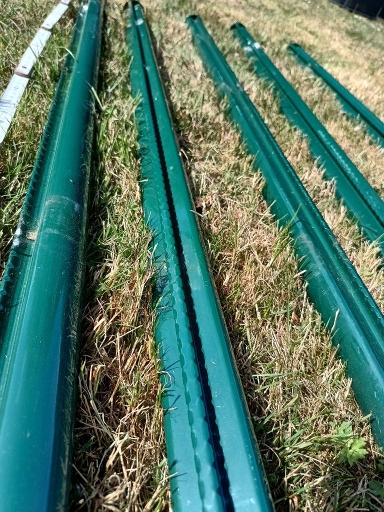 5 Groene Metalen Tuinpalen - Profielpalen - 175cm hoog, Ophalen, Gebruikt, Minder dan 180 cm, Palen