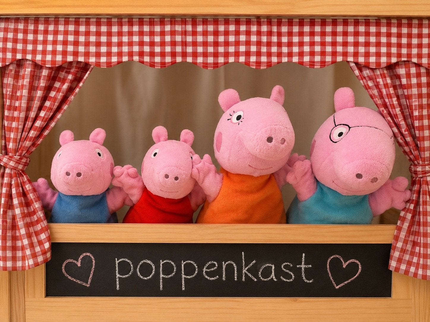 Ensemble de 4 marionnettes à main Peppa Pig, Enfants & Bébés, Jouets | Peluches, Comme neuf, Peppa Pig, Enlèvement ou Envoi