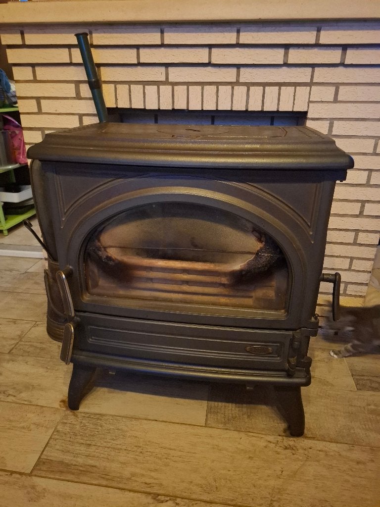 Feu au charbon et bois, Maison & Meubles, Poêles, Enlèvement, Utilisé, Bois, Poêle à charbon