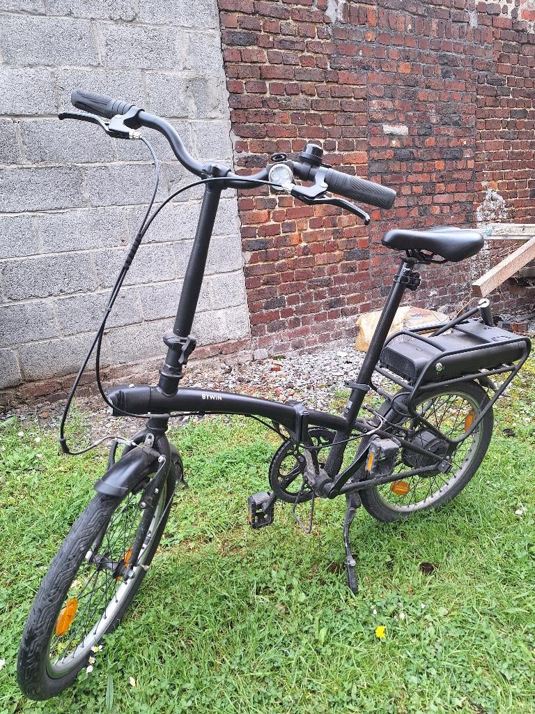 Elektrische vouwfiets E Fold 100 Decathlon, Minder dan 30 km per accu, Zo goed als nieuw, 47 tot 51 cm, Ophalen