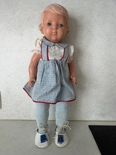 antieke verzamel pop, Verzamelen, Poppen, Ophalen of Verzenden, Gebruikt, Pop