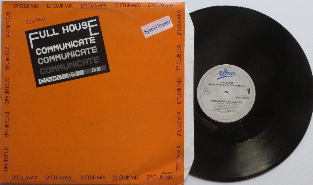 Danny Wilson et Richard Patterson - Communiquez. Maxi, 12 pouces, House, Enlèvement ou Envoi, Utilisé