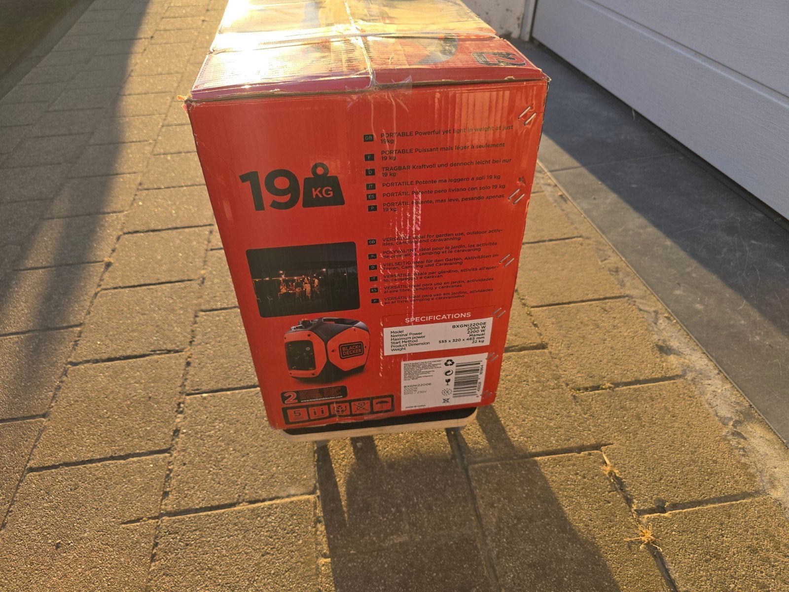 Nieuwe Black+Decker Inverter Generator 2200W (BXGNi2200E) –, Enlèvement